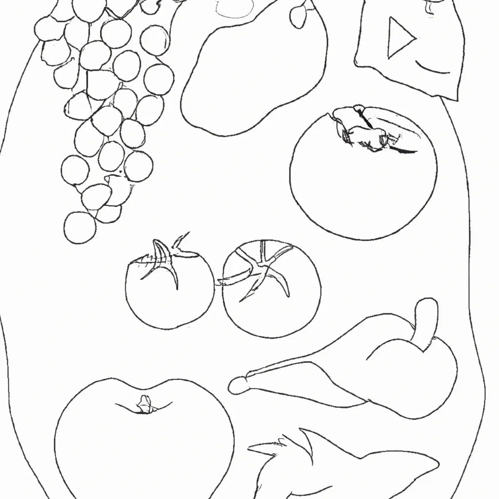 O Poder Da Cor: Desenhos De Frutas E Legumes Para Colorir 19 O Poder Da Cor: Desenhos De Frutas E Legumes Para Colorir 18