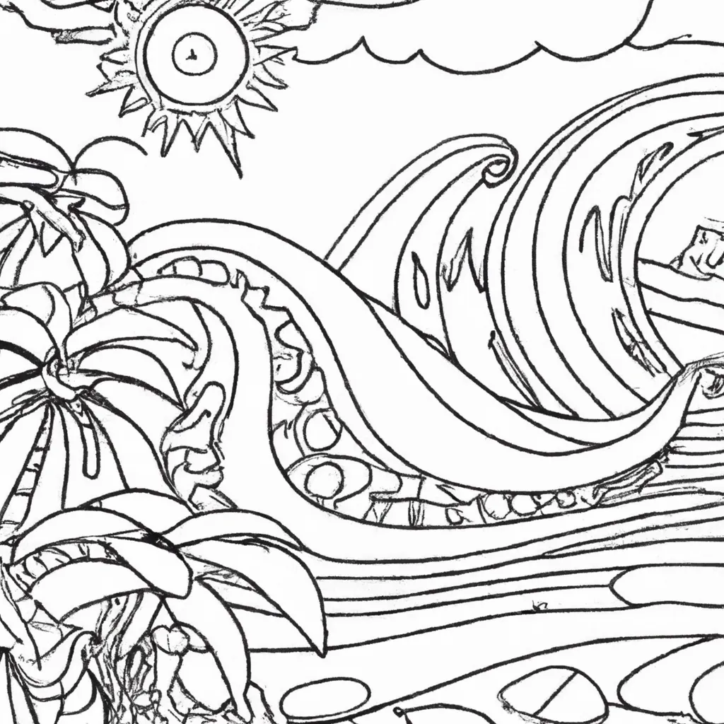 Capture A Beleza Do Mar: Desenhos De Praias E Ondas Para Colorir 19 Capture A Beleza Do Mar: Desenhos De Praias E Ondas Para Colorir 18