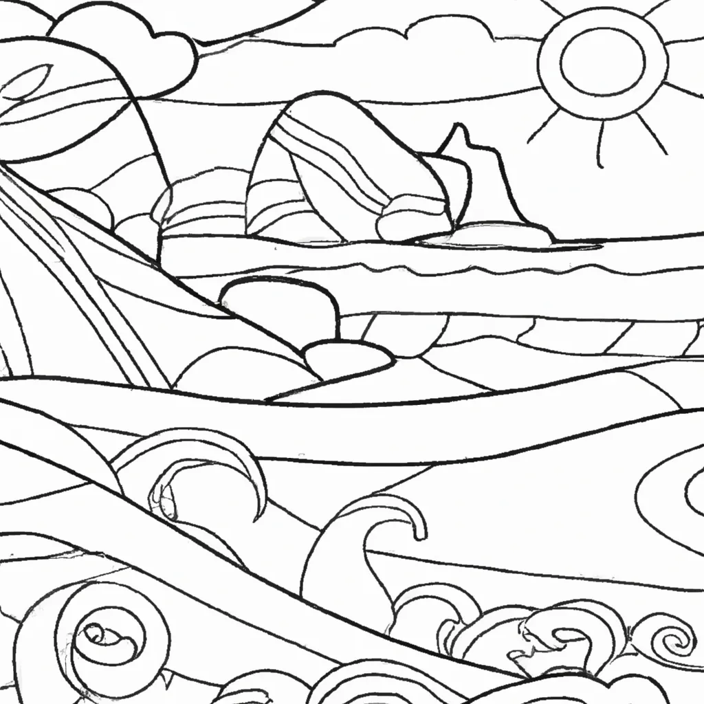 Capture A Beleza Do Mar: Desenhos De Praias E Ondas Para Colorir 13 Capture A Beleza Do Mar: Desenhos De Praias E Ondas Para Colorir 12