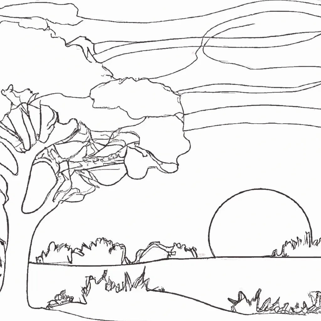 As Cores Do Por Do Sol: Desenhos Inspiradores Para Colorir 8