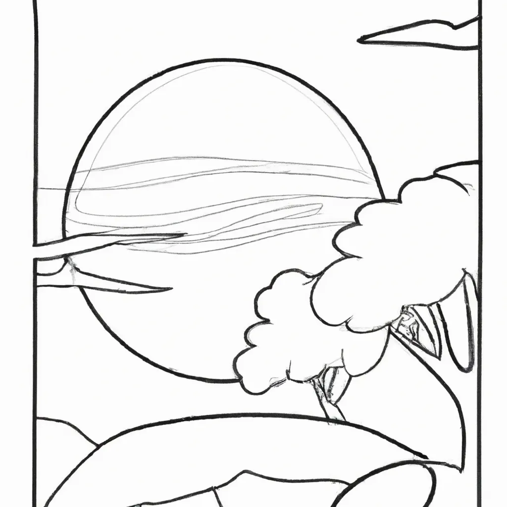 As Cores Do Por Do Sol: Desenhos Inspiradores Para Colorir 26