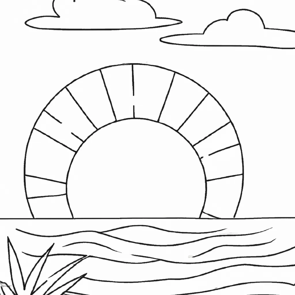 As Cores Do Por Do Sol: Desenhos Inspiradores Para Colorir 28
