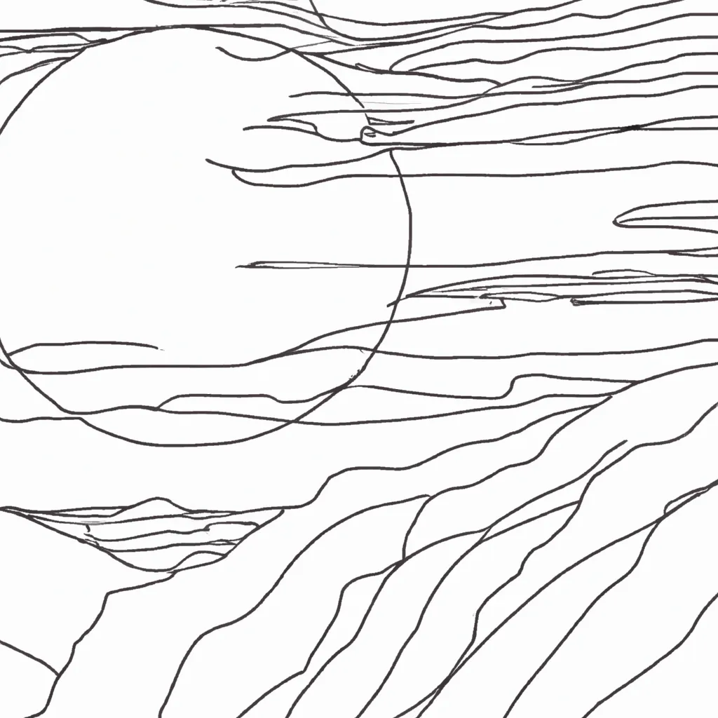 As Cores Do Por Do Sol: Desenhos Inspiradores Para Colorir 16
