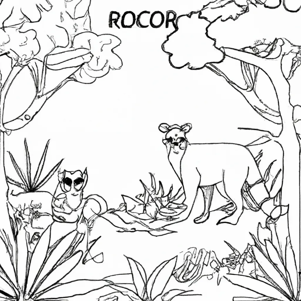 Aventuras Na Selva: Desenhos Exóticos De Animais Para Colorir 27 Aventuras Na Selva: Desenhos Exóticos De Animais Para Colorir 26