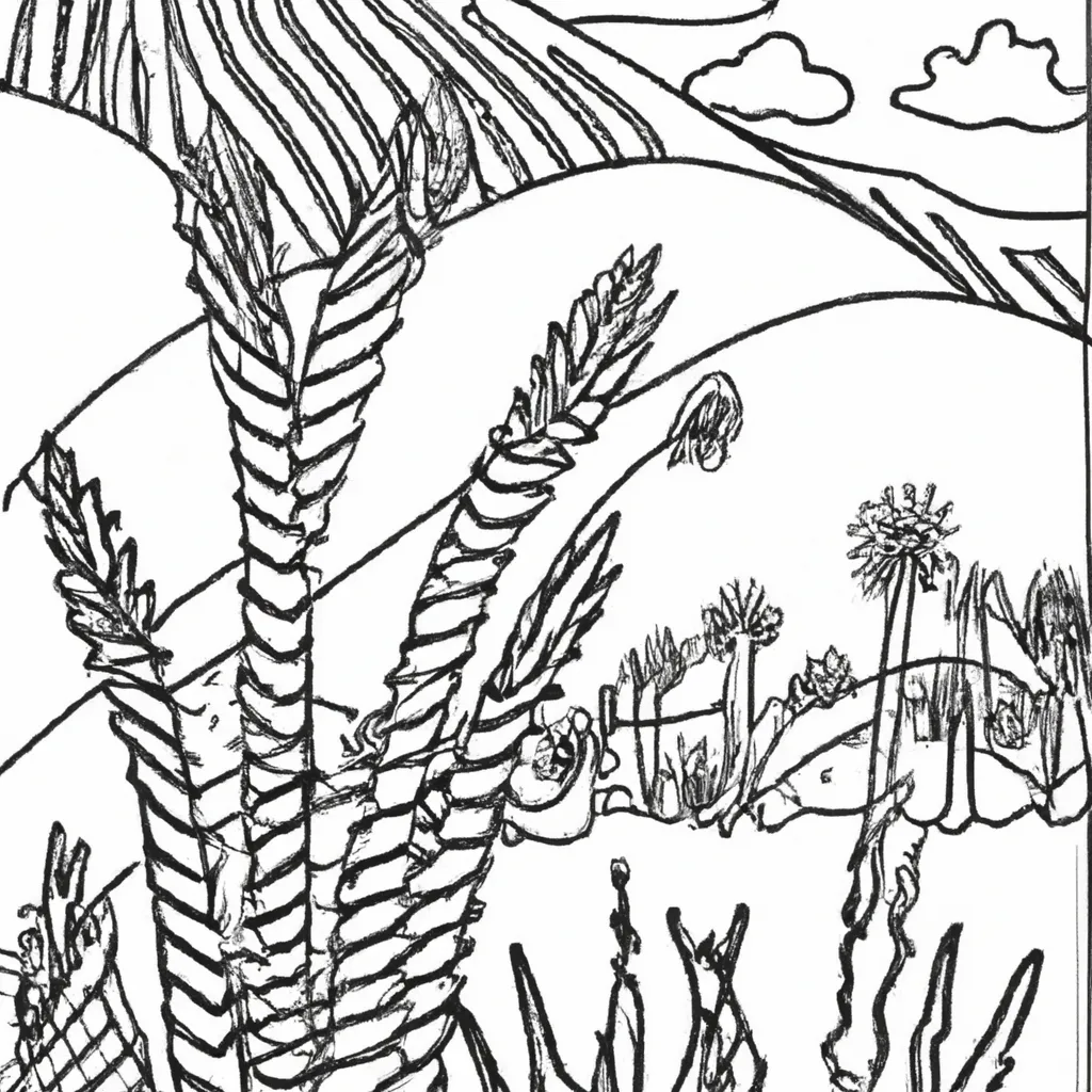 Oásis De Cores: Desenhos De Deserto Para Colorir 28