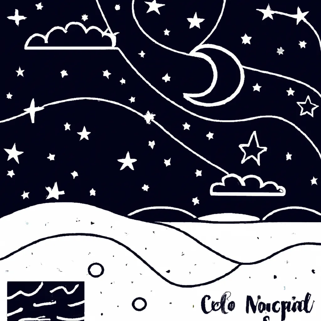 Sob O Céu Estrelado: Desenhos De Noites Naturais Para Colorir 3 Sob O Céu Estrelado: Desenhos De Noites Naturais Para Colorir 2