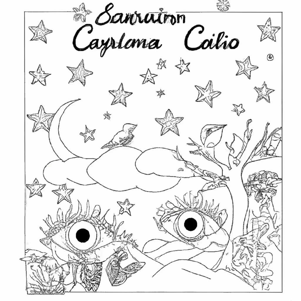 Sob O Céu Estrelado: Desenhos De Noites Naturais Para Colorir 23 Sob O Céu Estrelado: Desenhos De Noites Naturais Para Colorir 22