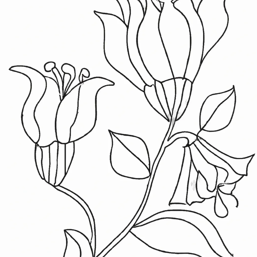 Jardim Encantado Desenhos De Flores Exóticas Para Colorir