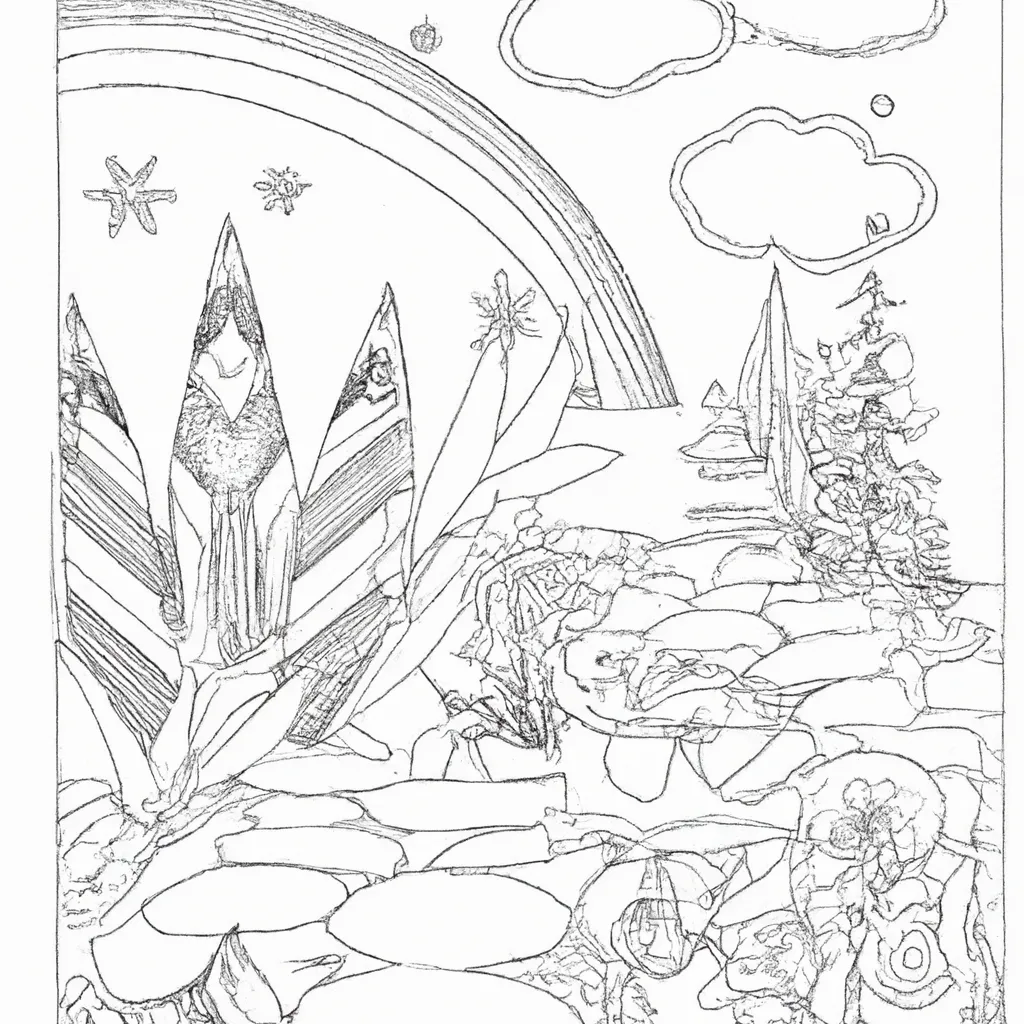 Faça A Mágica Acontecer: Desenhos De Paisagens De Sonhos Para Colorir