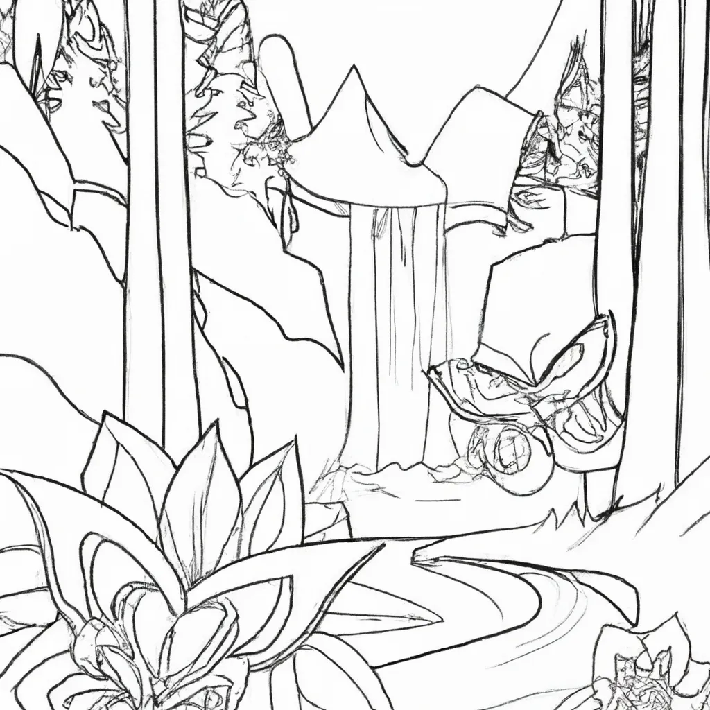 Faça A Mágica Acontecer: Desenhos De Paisagens De Sonhos Para Colorir 2