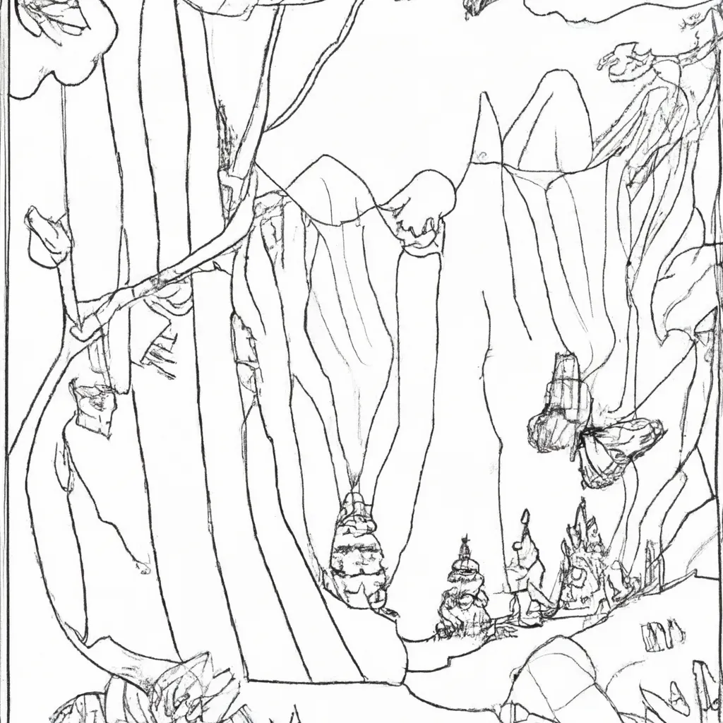 Faça A Mágica Acontecer: Desenhos De Paisagens De Sonhos Para Colorir 6