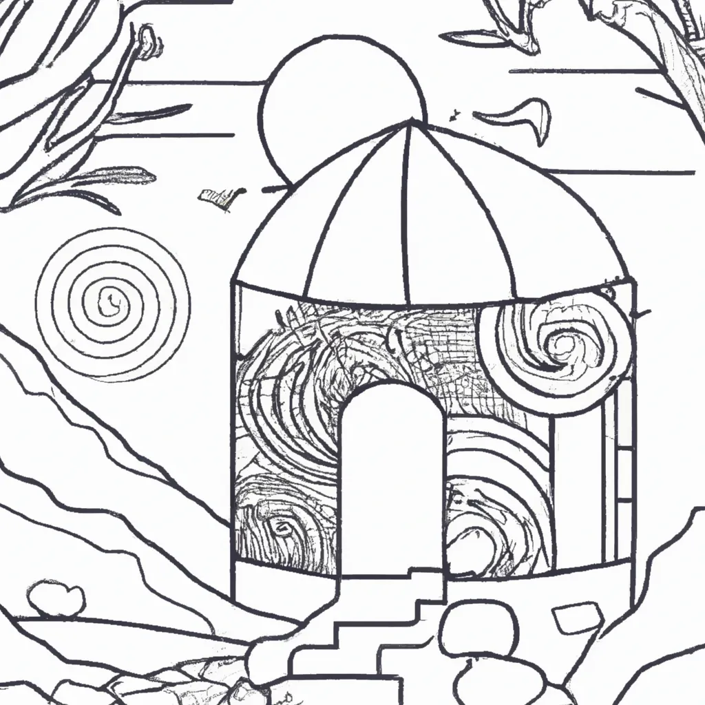Faça A Mágica Acontecer: Desenhos De Paisagens De Sonhos Para Colorir 20