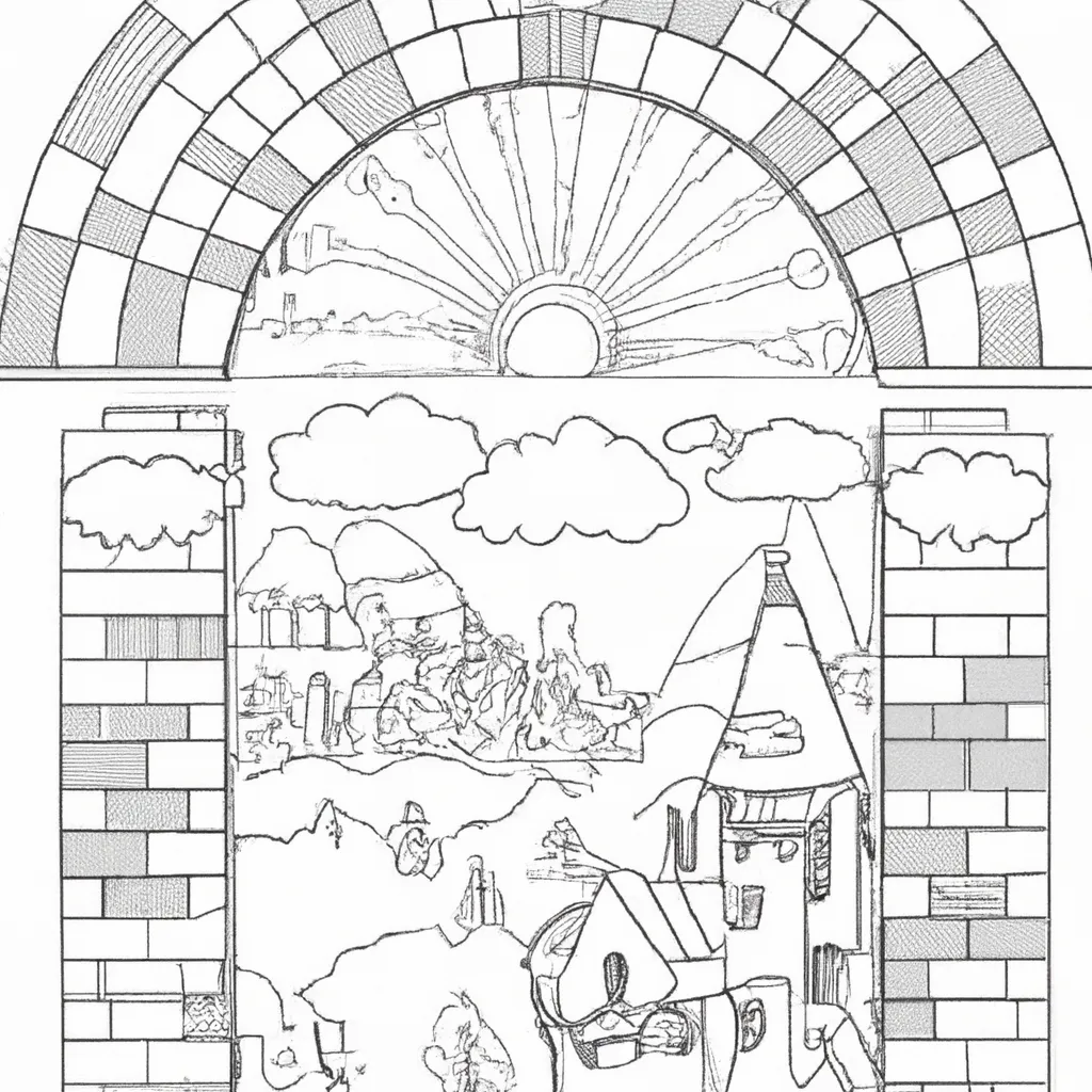 Faça A Mágica Acontecer: Desenhos De Paisagens De Sonhos Para Colorir 4