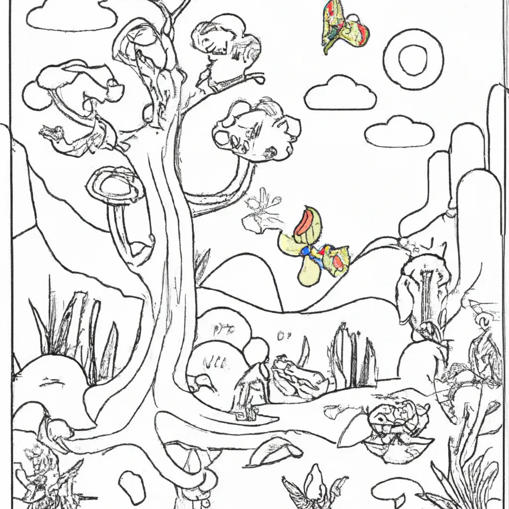 Faça A Mágica Acontecer: Desenhos De Paisagens De Sonhos Para Colorir 8