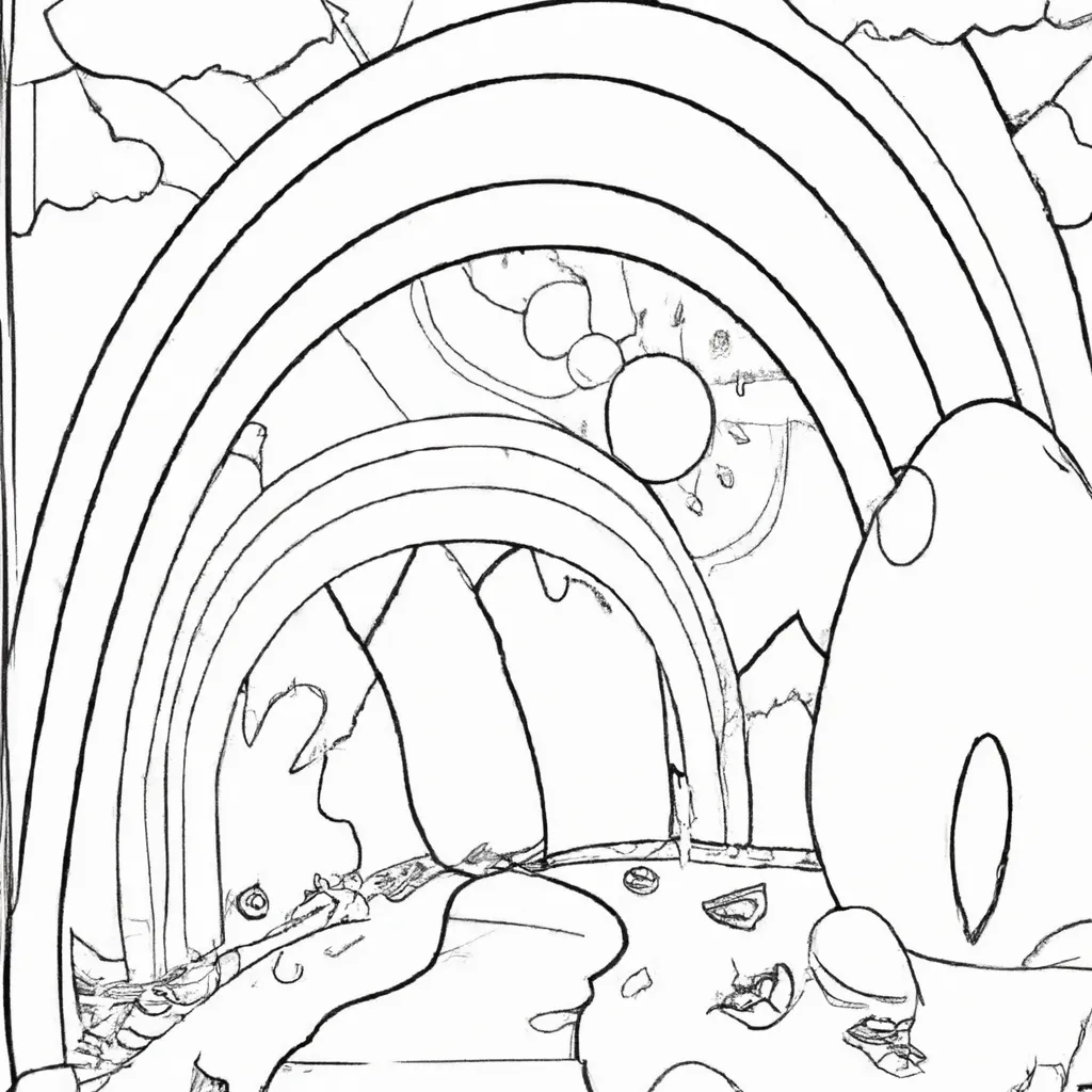 Faça A Mágica Acontecer: Desenhos De Paisagens De Sonhos Para Colorir 28