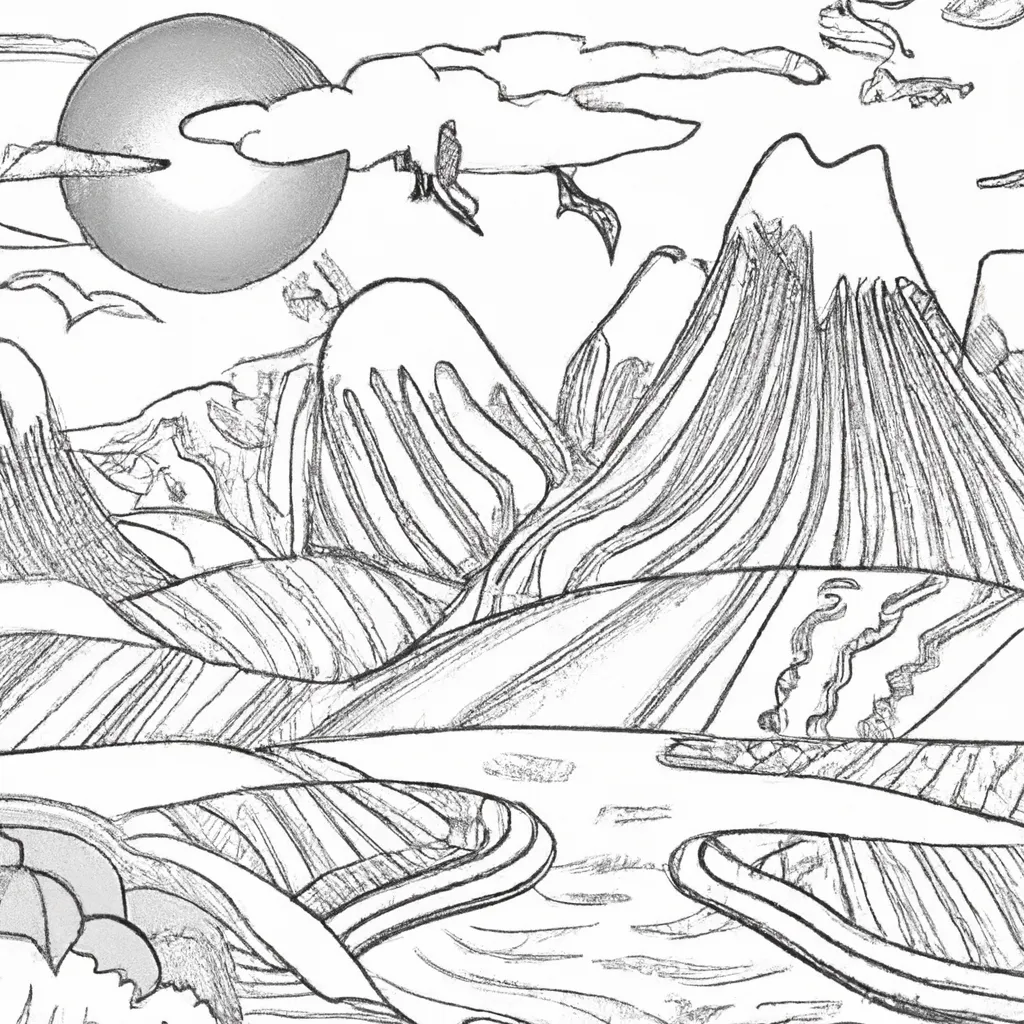 Encante-Se Com Estes Desenhos De Paisagens Místicas Para Colorir 7 Encante-Se Com Estes Desenhos De Paisagens Místicas Para Colorir 6