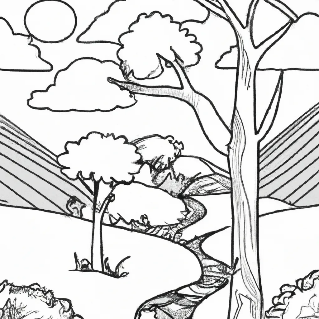 Encante-Se Com Estes Desenhos De Paisagens Místicas Para Colorir 9 Encante-Se Com Estes Desenhos De Paisagens Místicas Para Colorir 8
