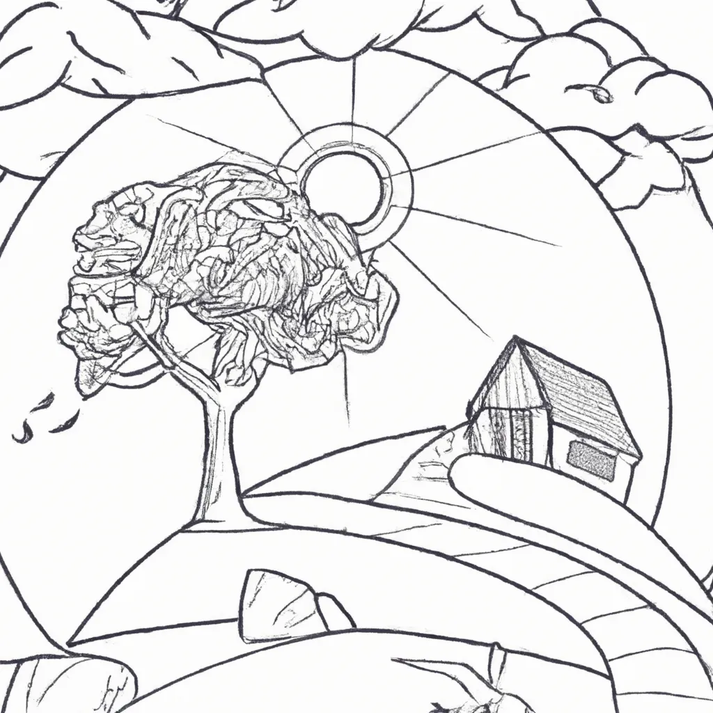 Encante-Se Com Estes Desenhos De Paisagens Místicas Para Colorir 28