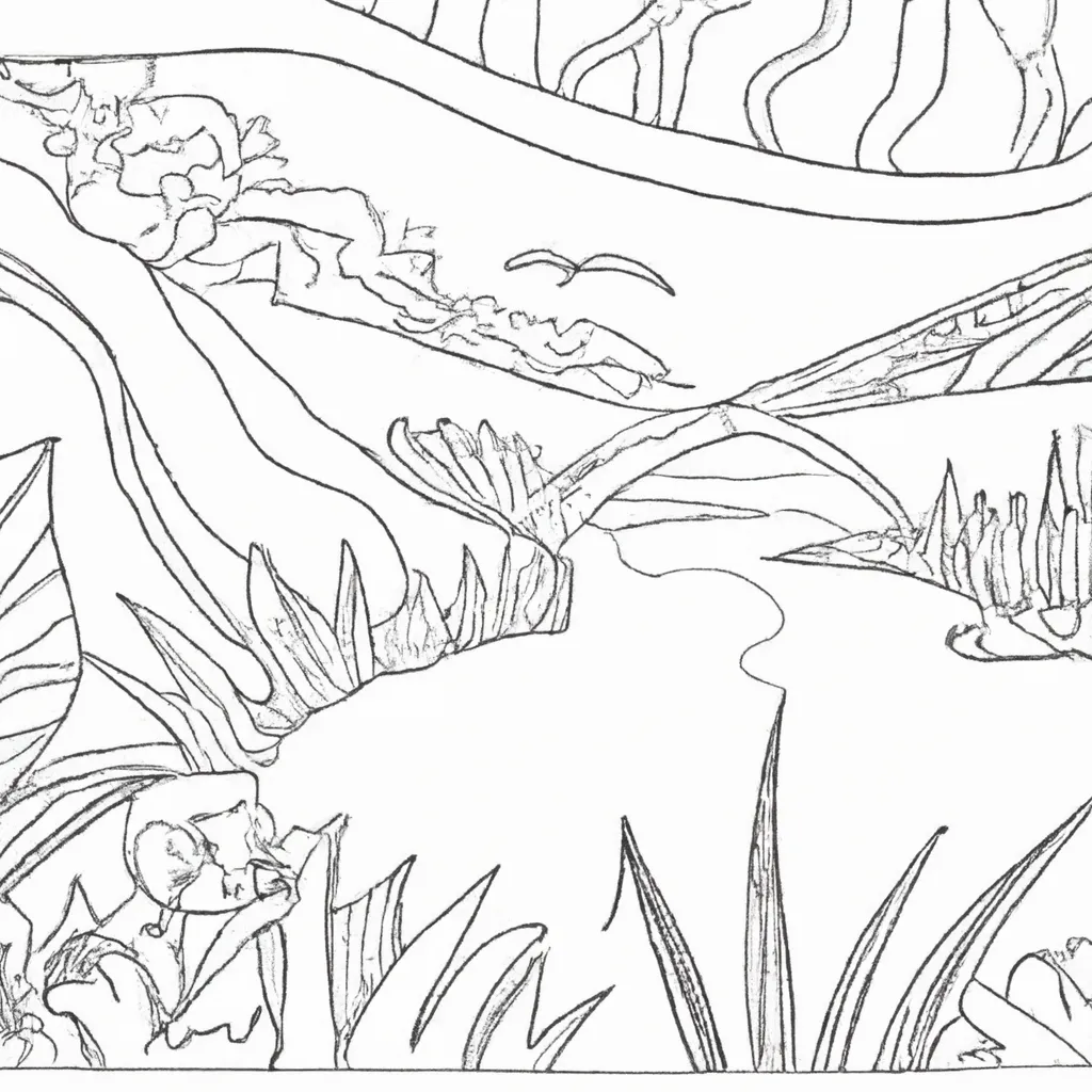 Transforme Desenhos Em Obras De Arte: Paisagens Para Colorir 1 Transforme Desenhos Em Obras De Arte: Paisagens Para Colorir