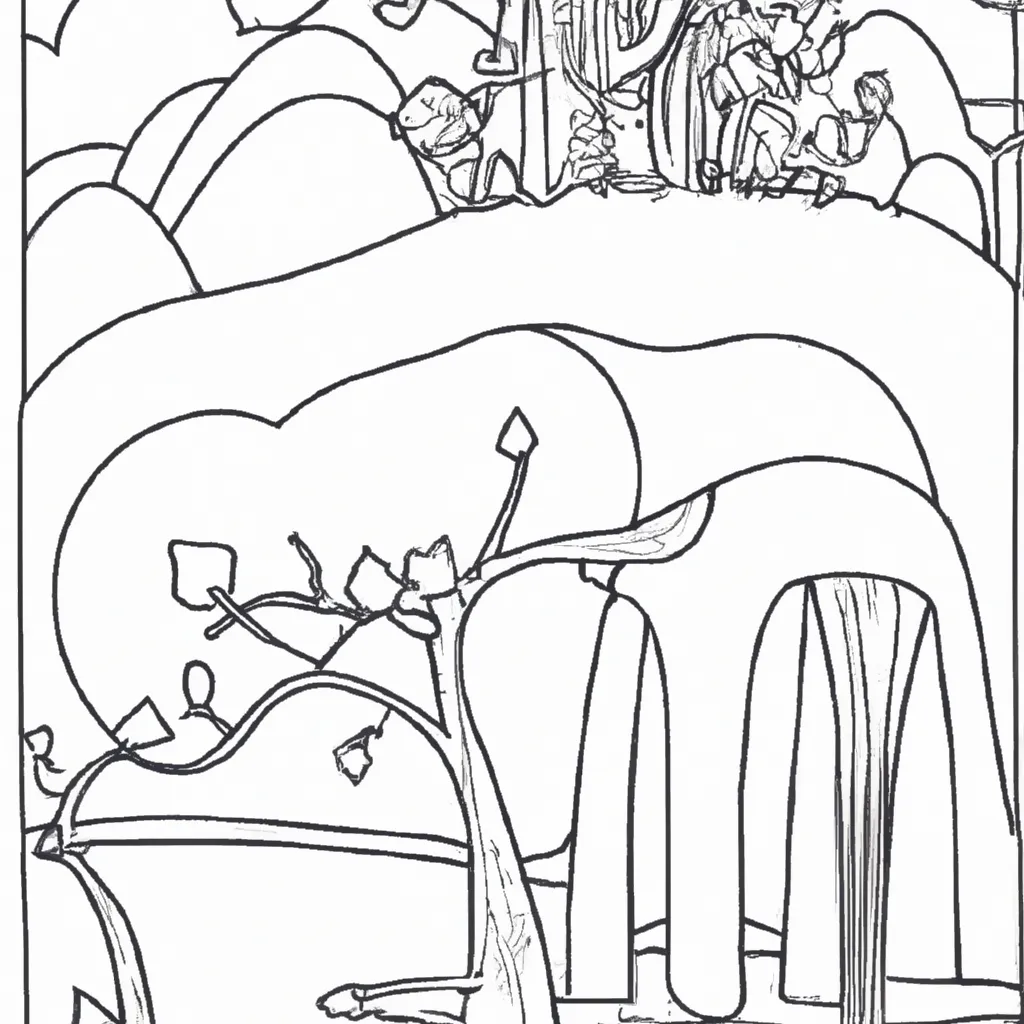 Além Das Linhas: Desenhos De Paisagens Surreais Para Colorir 20