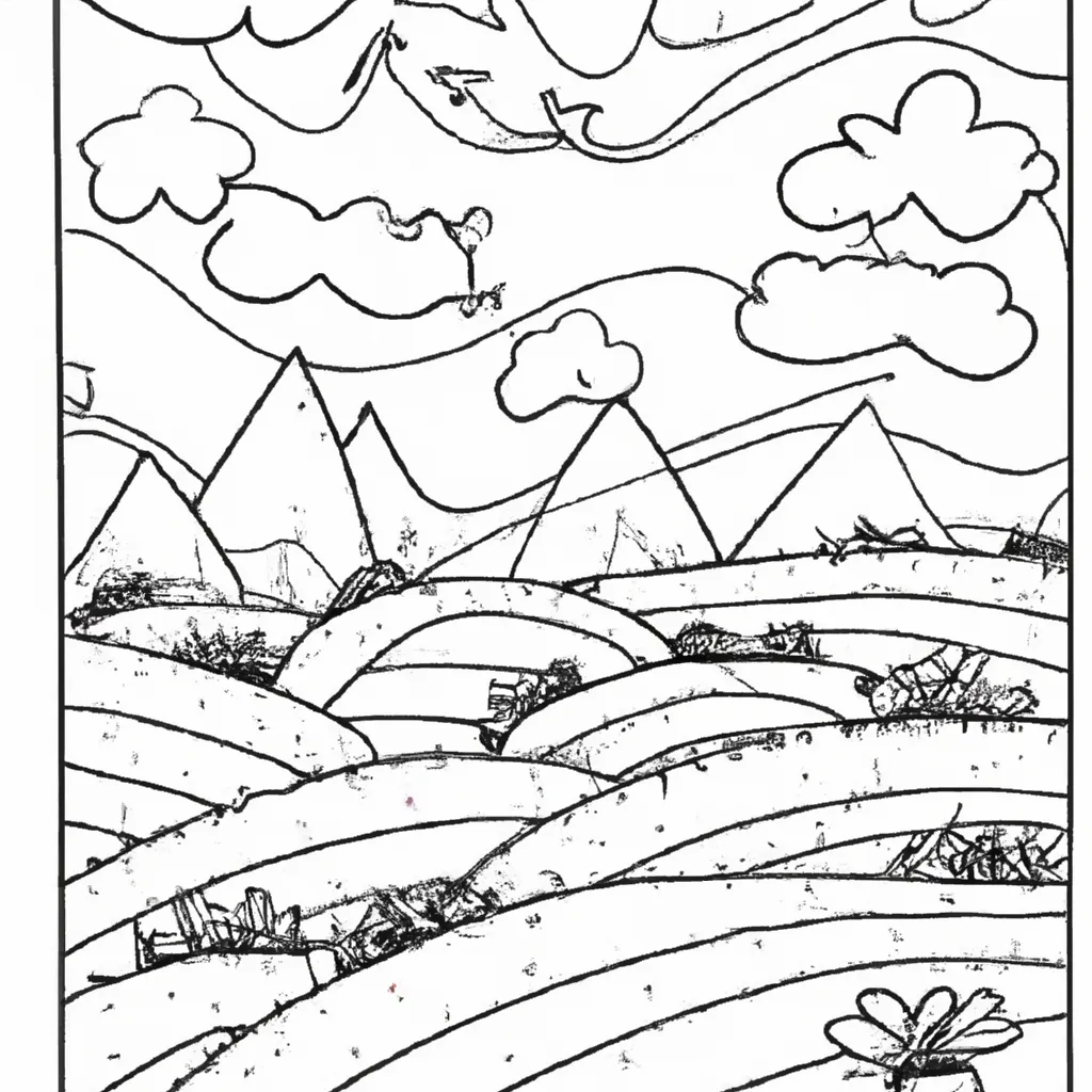 Além Das Linhas: Desenhos De Paisagens Surreais Para Colorir 12