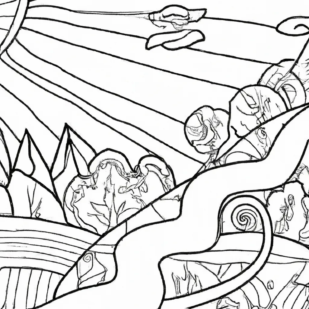Além Das Linhas: Desenhos De Paisagens Surreais Para Colorir 16