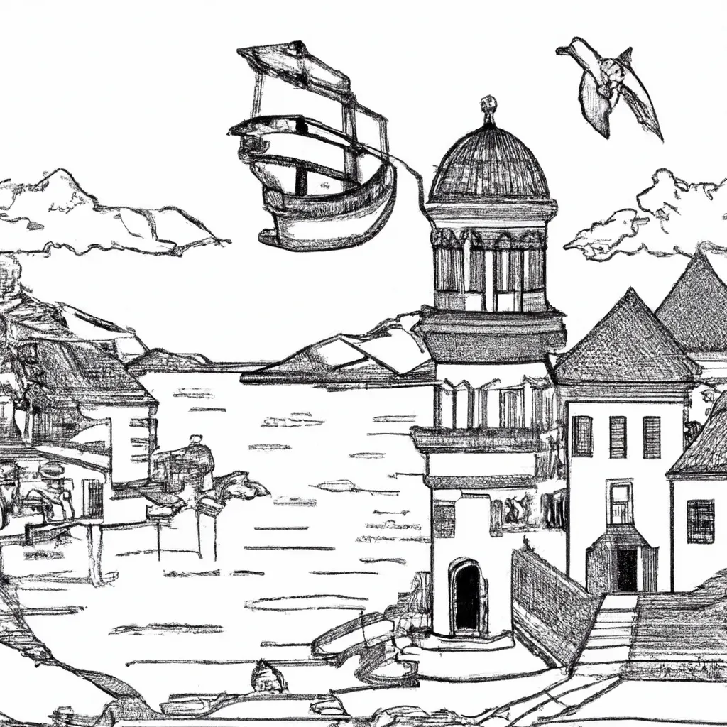 Viaje Na História Com Desenhos De Paisagens Antigas Para Colorir 10