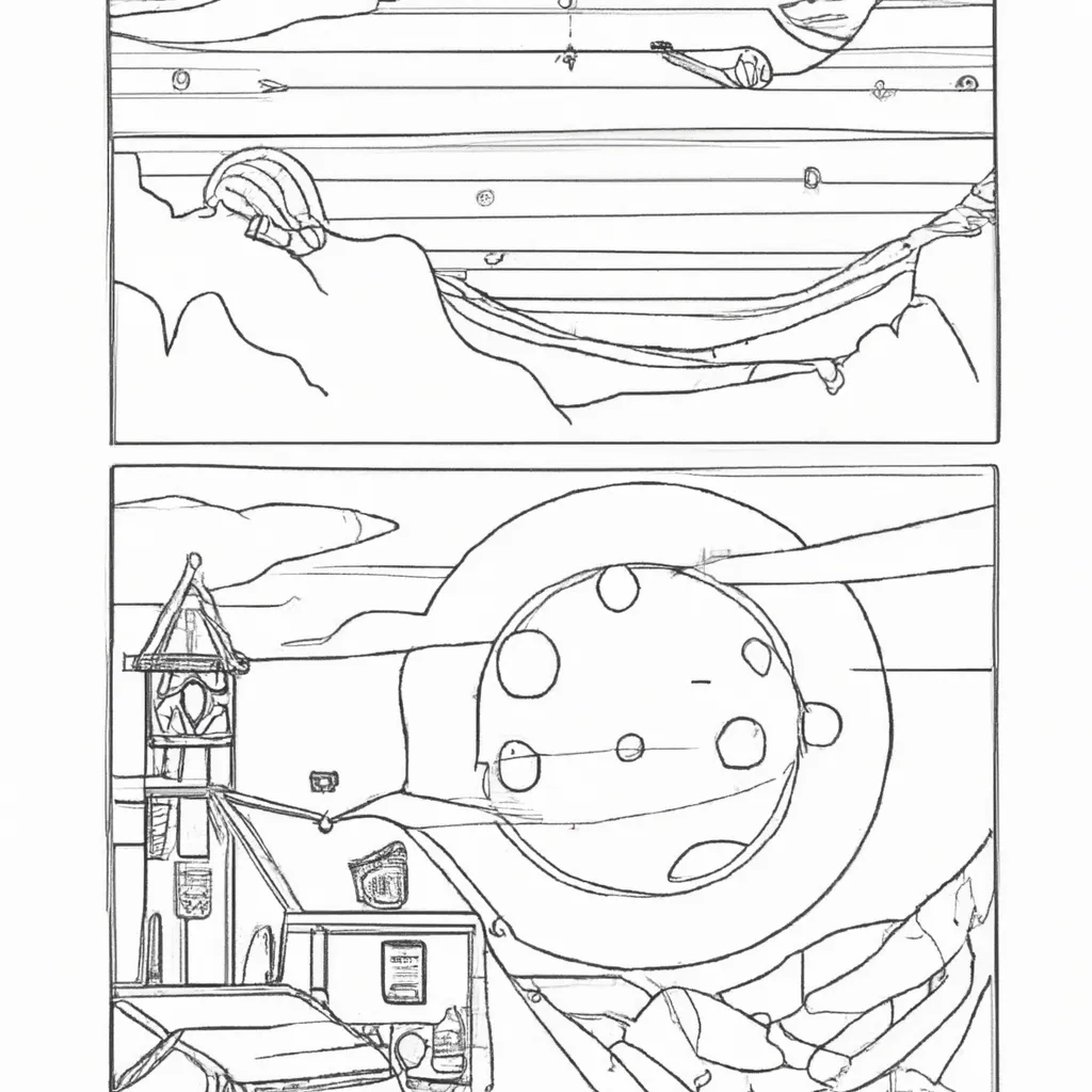 20 Desenhos De Paisagens Noturnas Para Colorir E Relaxar 26