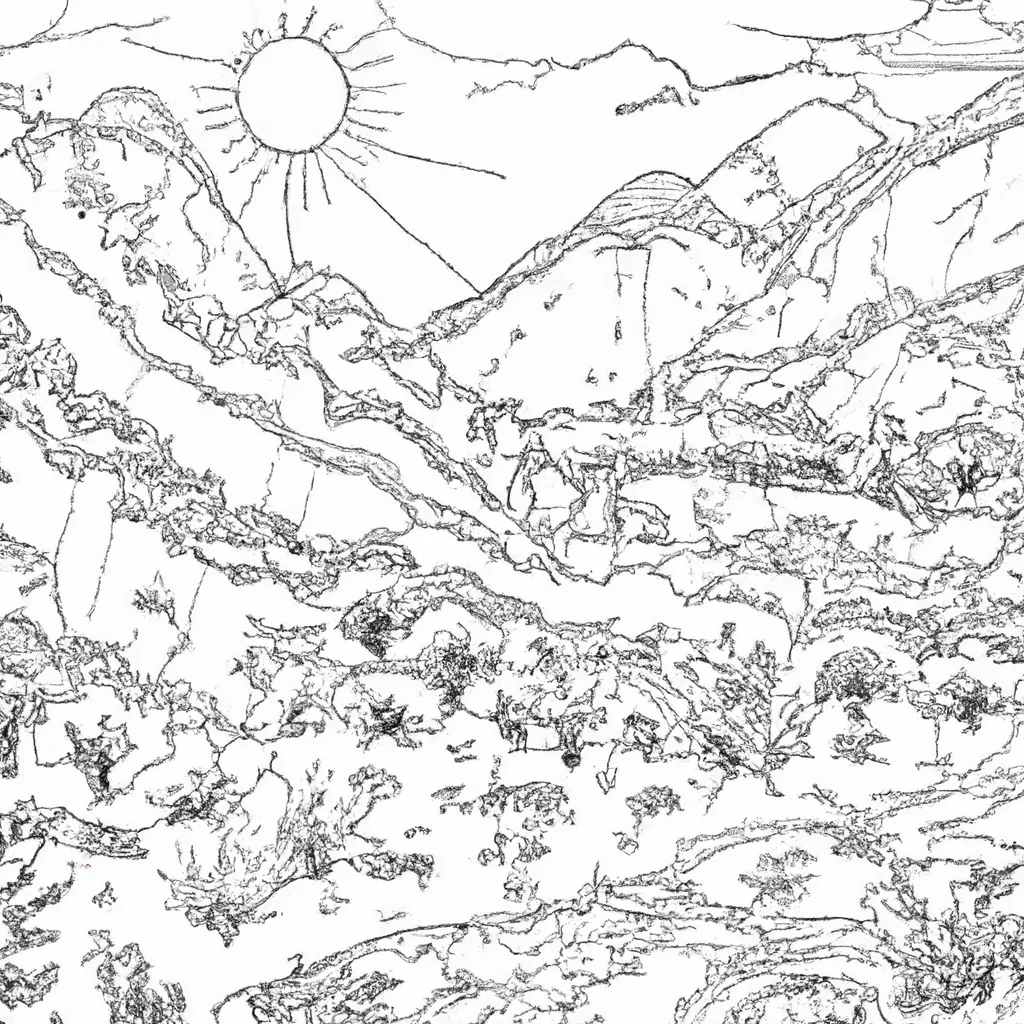 Junte-Se À Tendência: Desenhos De Paisagens Para Colorir 22