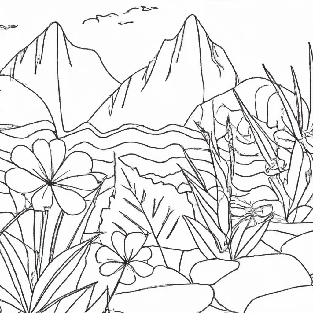 Junte-Se À Tendência: Desenhos De Paisagens Para Colorir 14