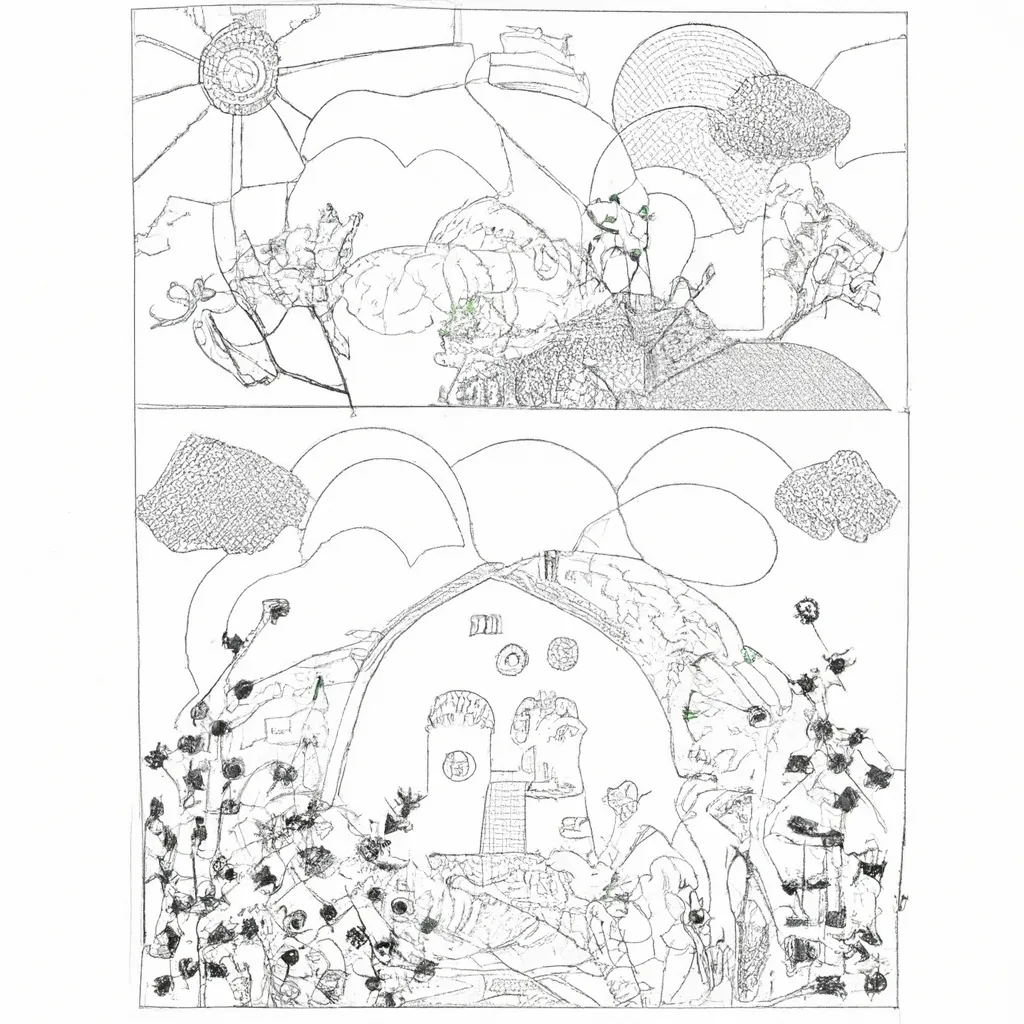 Criando Obras De Arte Com Desenhos De Paisagens Para Colorir 22