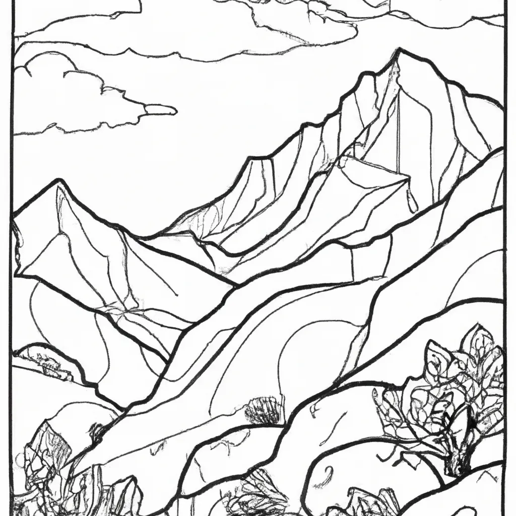 A Arte De Colorir Desenhos De Paisagens: Um Guia Passo A Passo