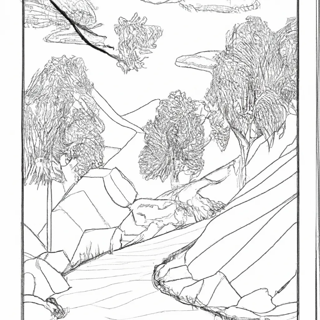 A Arte De Colorir Desenhos De Paisagens: Um Guia Passo A Passo 20