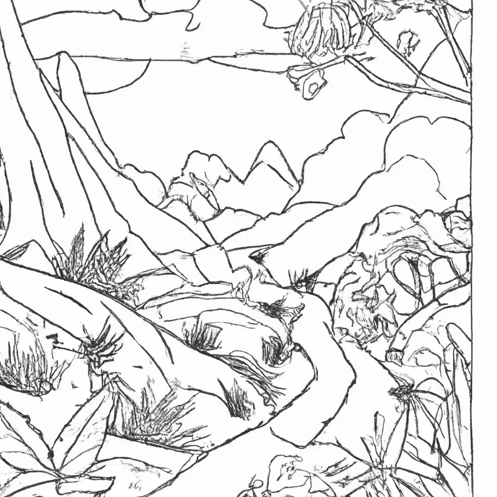 A Arte De Colorir Desenhos De Paisagens: Um Guia Passo A Passo 24