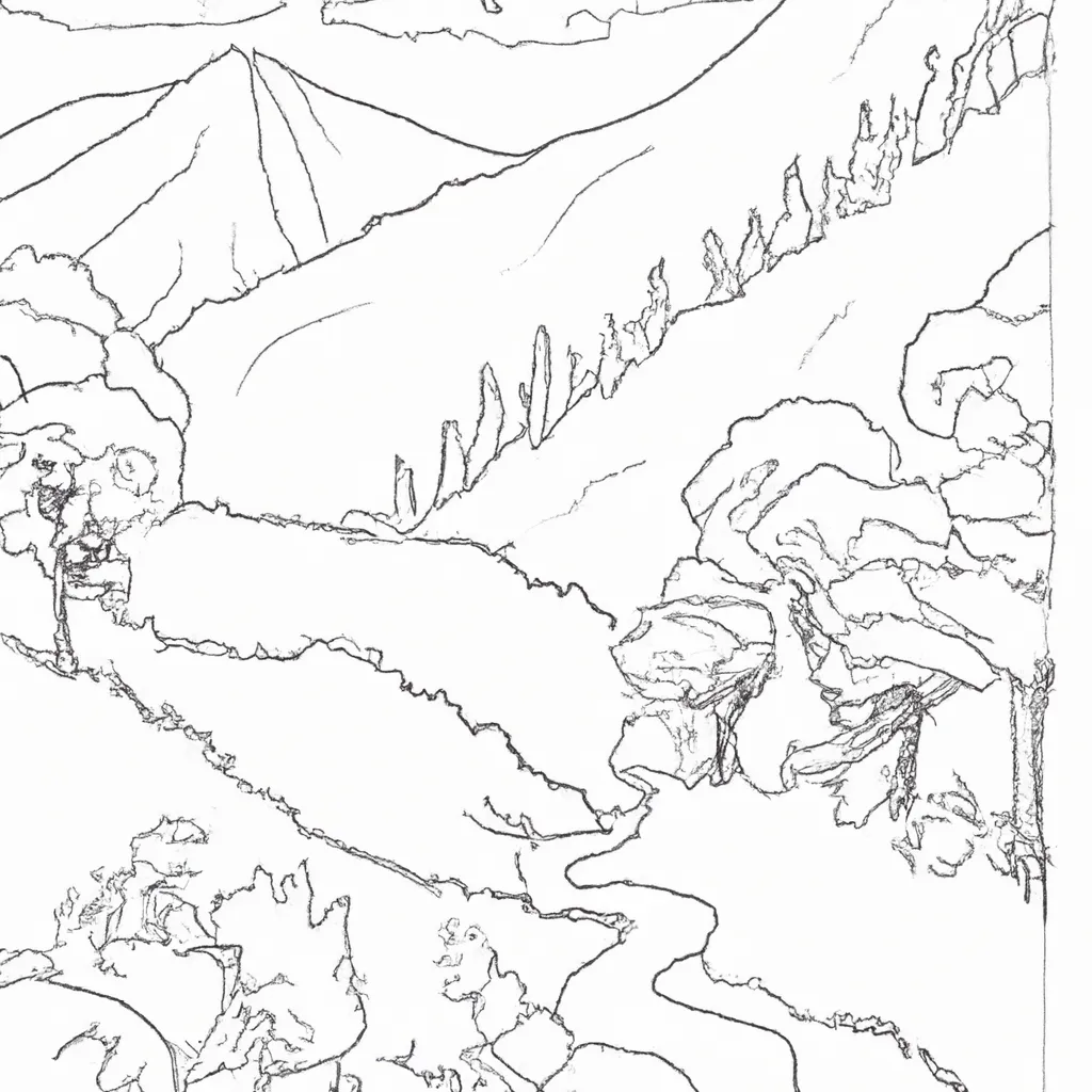 A Arte De Colorir Desenhos De Paisagens: Um Guia Passo A Passo 8