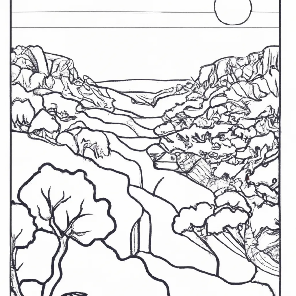 A Arte De Colorir Desenhos De Paisagens: Um Guia Passo A Passo 12