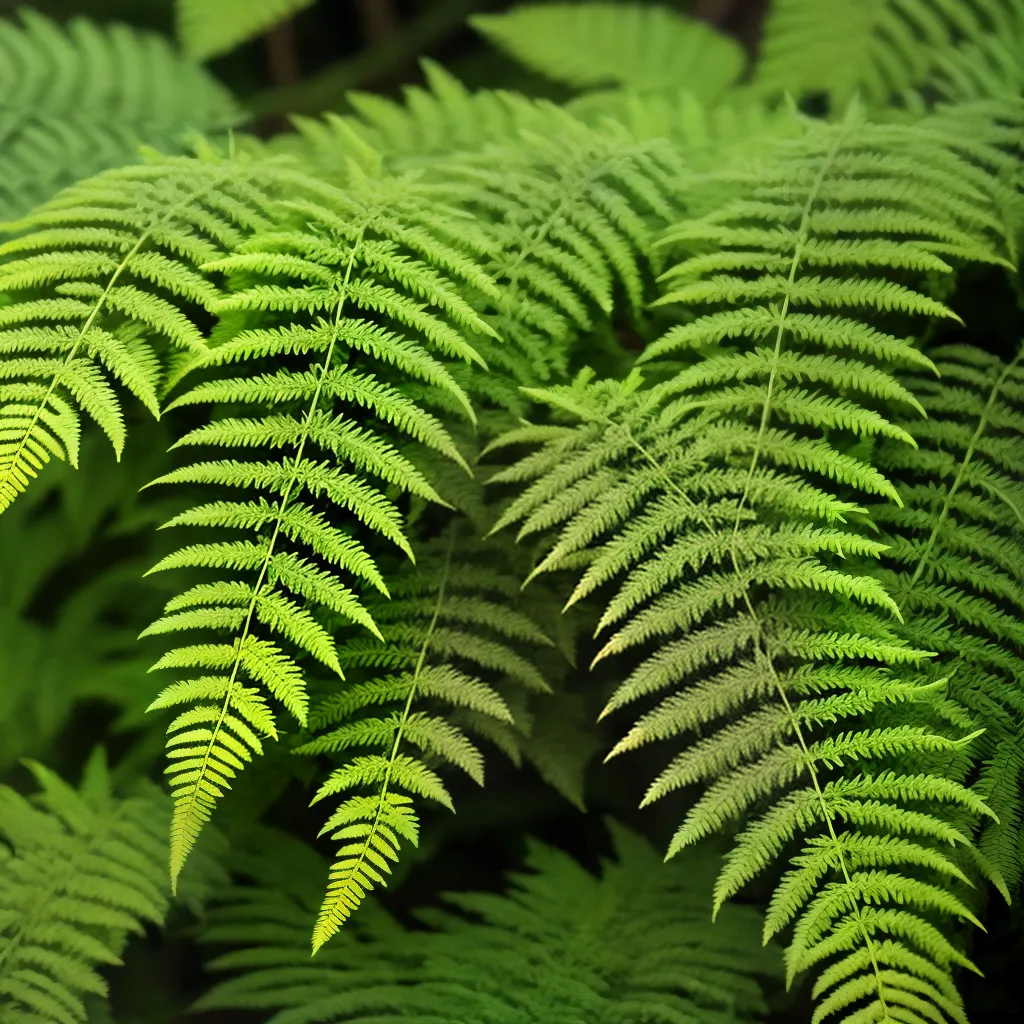 Samambaia-japonesa: Originária do Japão, com folhas pendentes e suaves. 8