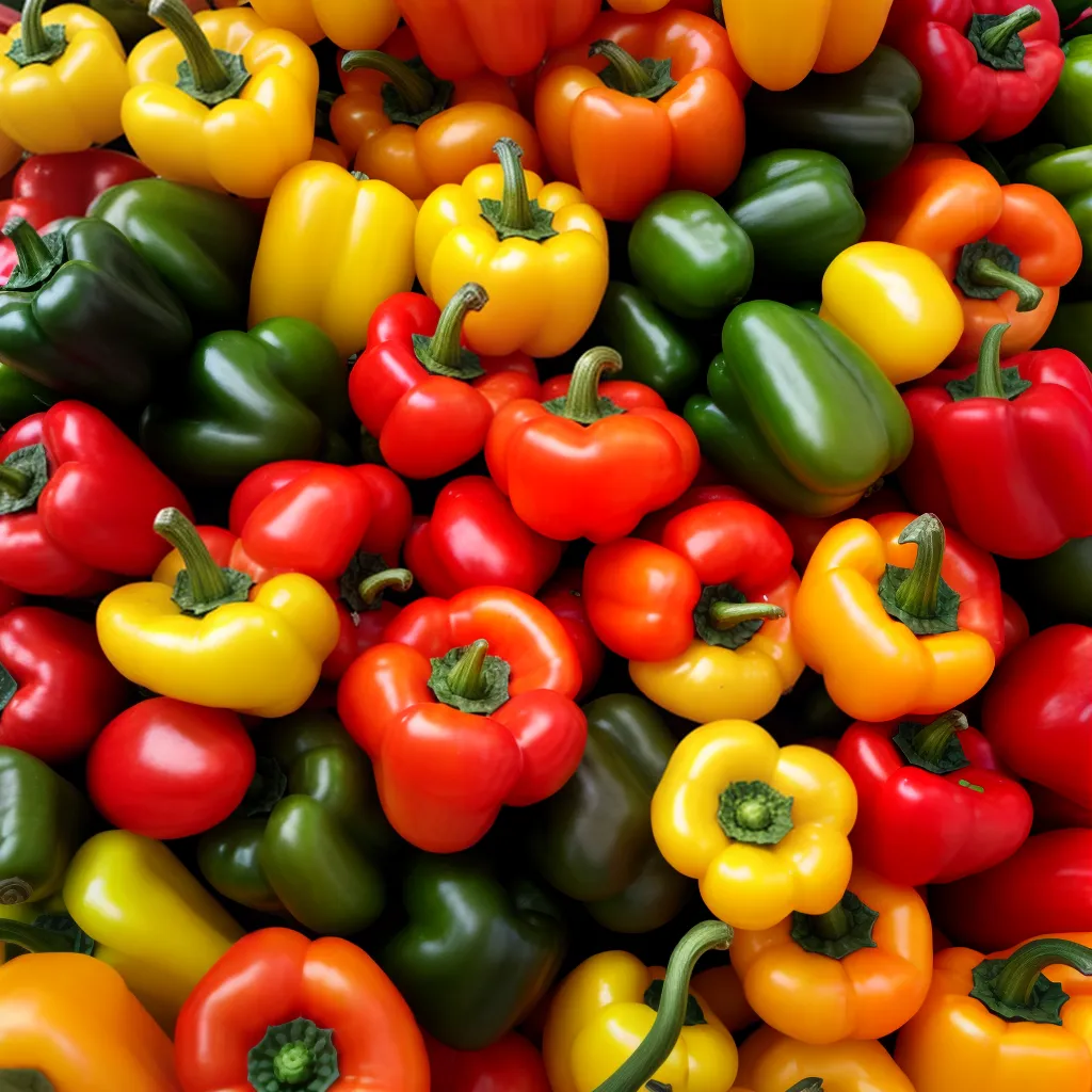 Pimentões coloridos: Descubra diferentes variedades e como cultivar uma variedade de cores no seu pé de pimentão. 6