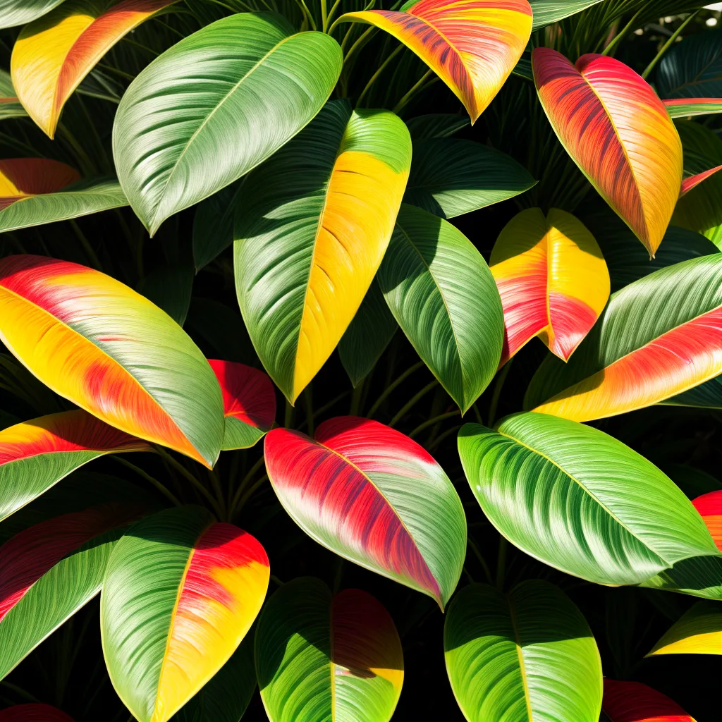 Cróton Brasileirinho: uma planta ornamental vibrante e encantadora. 2