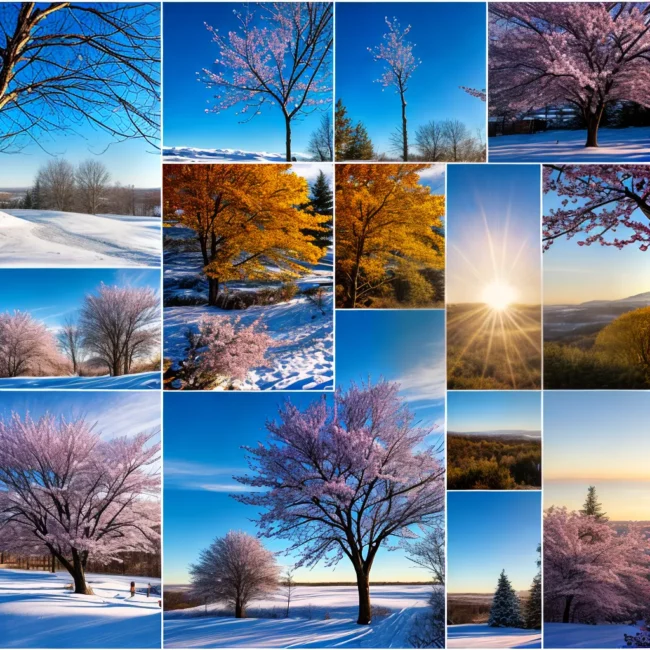 Identificação de Plantas de Estações Específicas: Floração de Primavera, Verão, Outono e Inverno