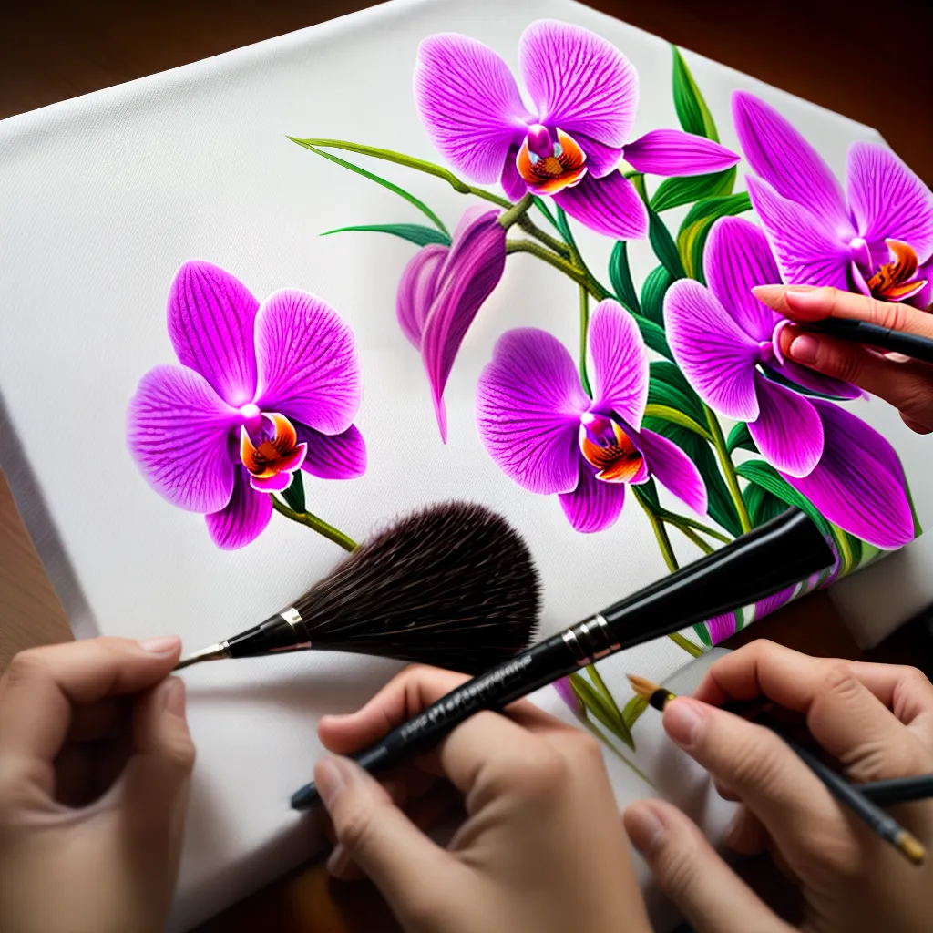 Aprenda a fazer pinturas de orquídeas como um profissional 1 Aprenda a fazer pinturas de orquídeas como um profissional