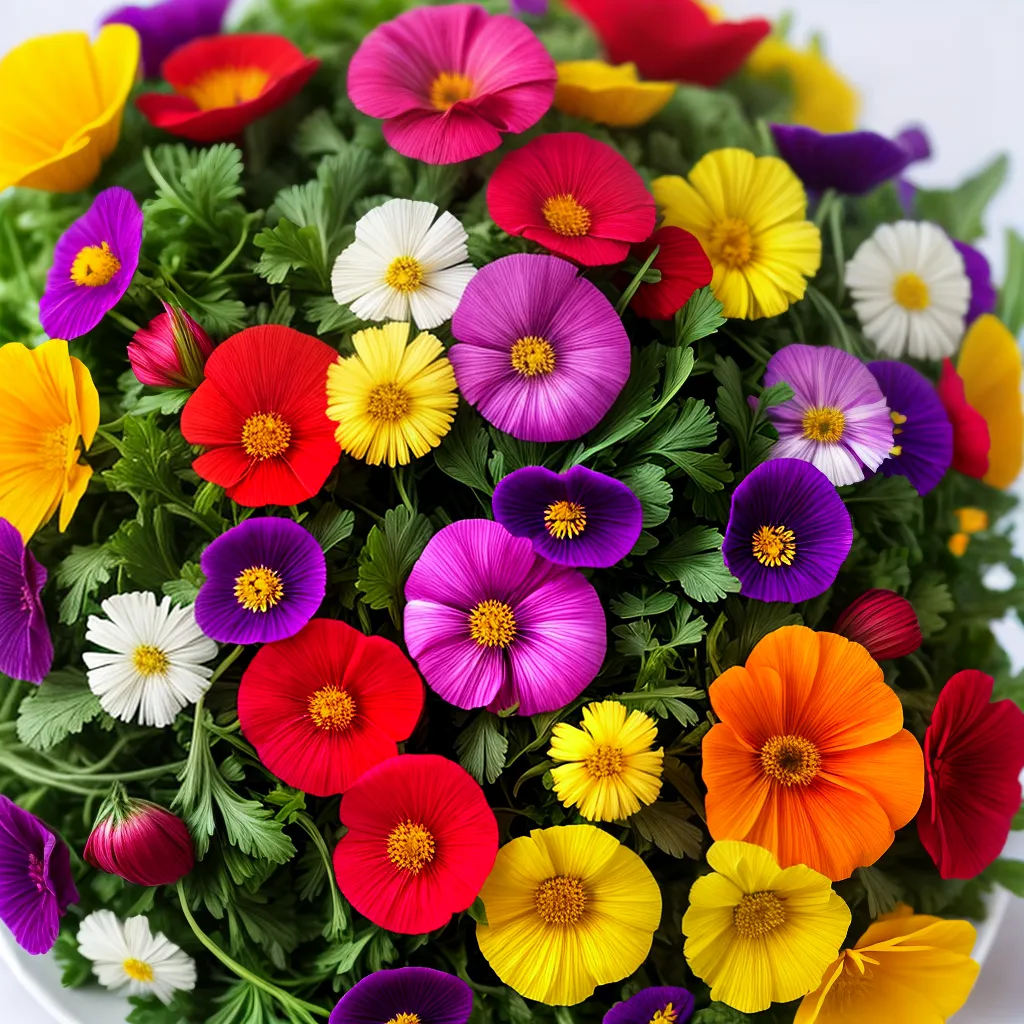 Dicas de como incorporar flores comestíveis em saladas