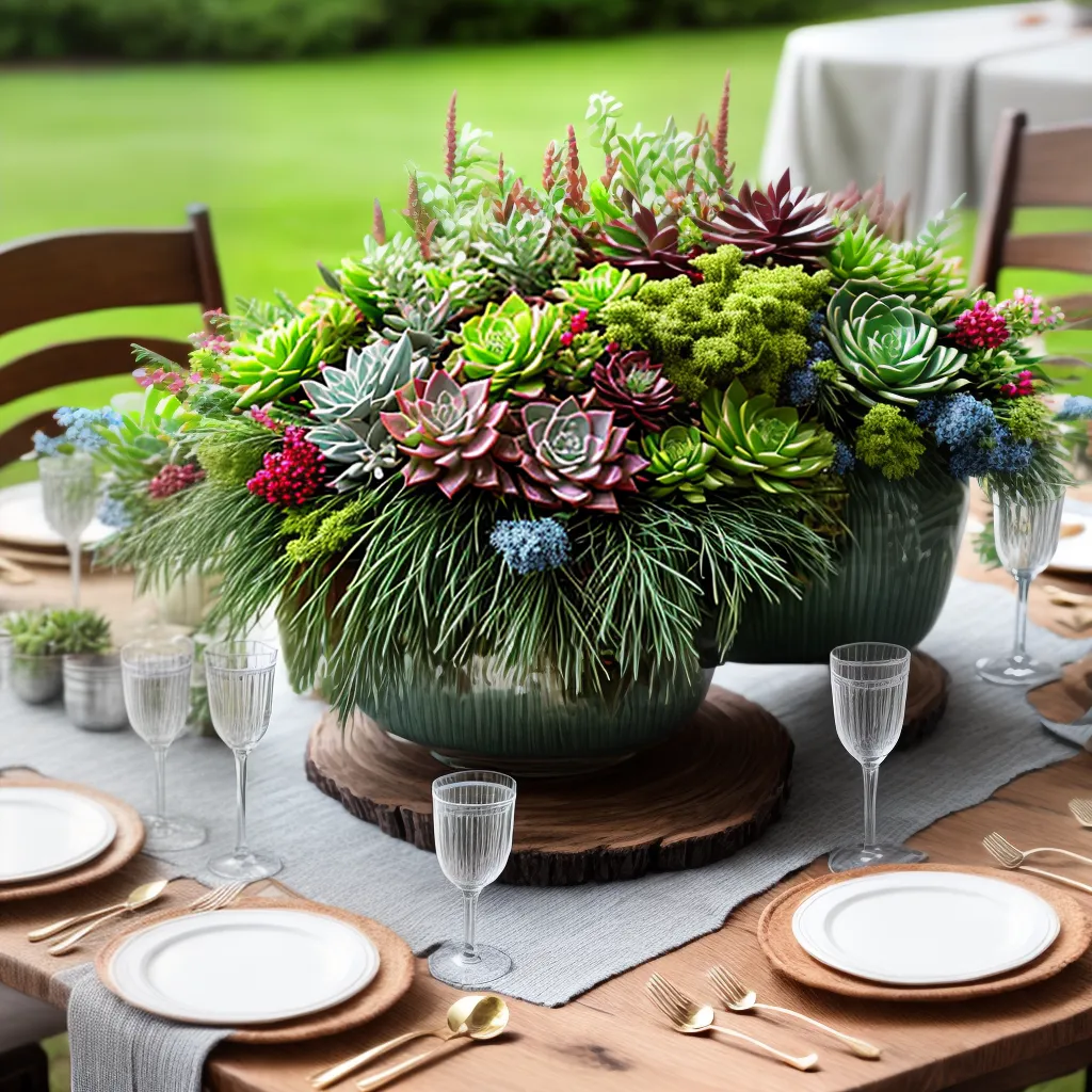 Surpreenda seus Convidados com uma Mesa Decorada com Suculentas 9 Surpreenda seus Convidados com uma Mesa Decorada com Suculentas 8