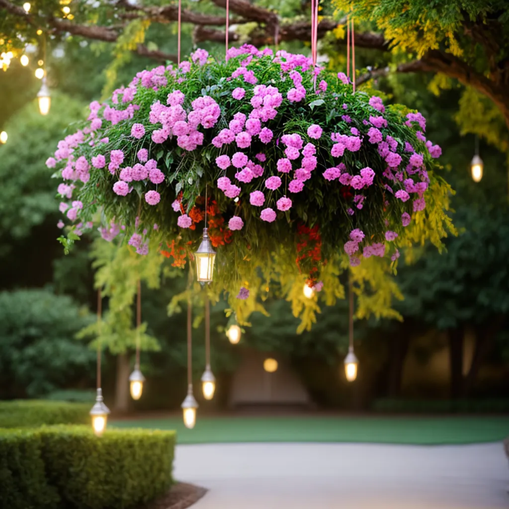 Marque Eventos Especiais com Jardins Suspensos Festivos. 1 Marque Eventos Especiais com Jardins Suspensos Festivos.