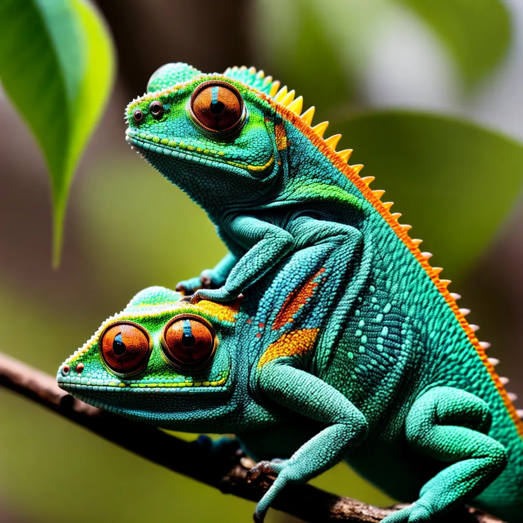Explore as Habilidades de Camuflagem dos Camaleões!