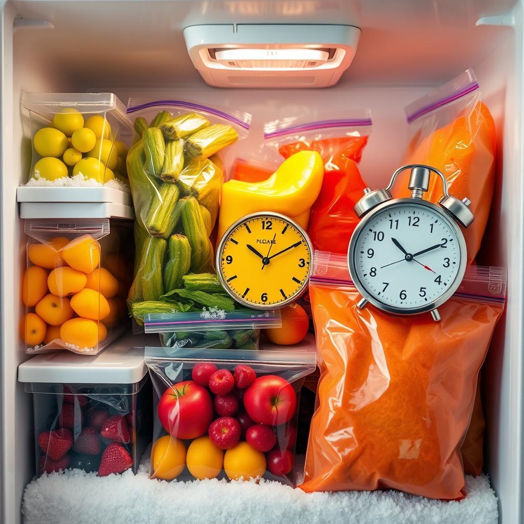 Quanto tempo dura cada alimento congelado?