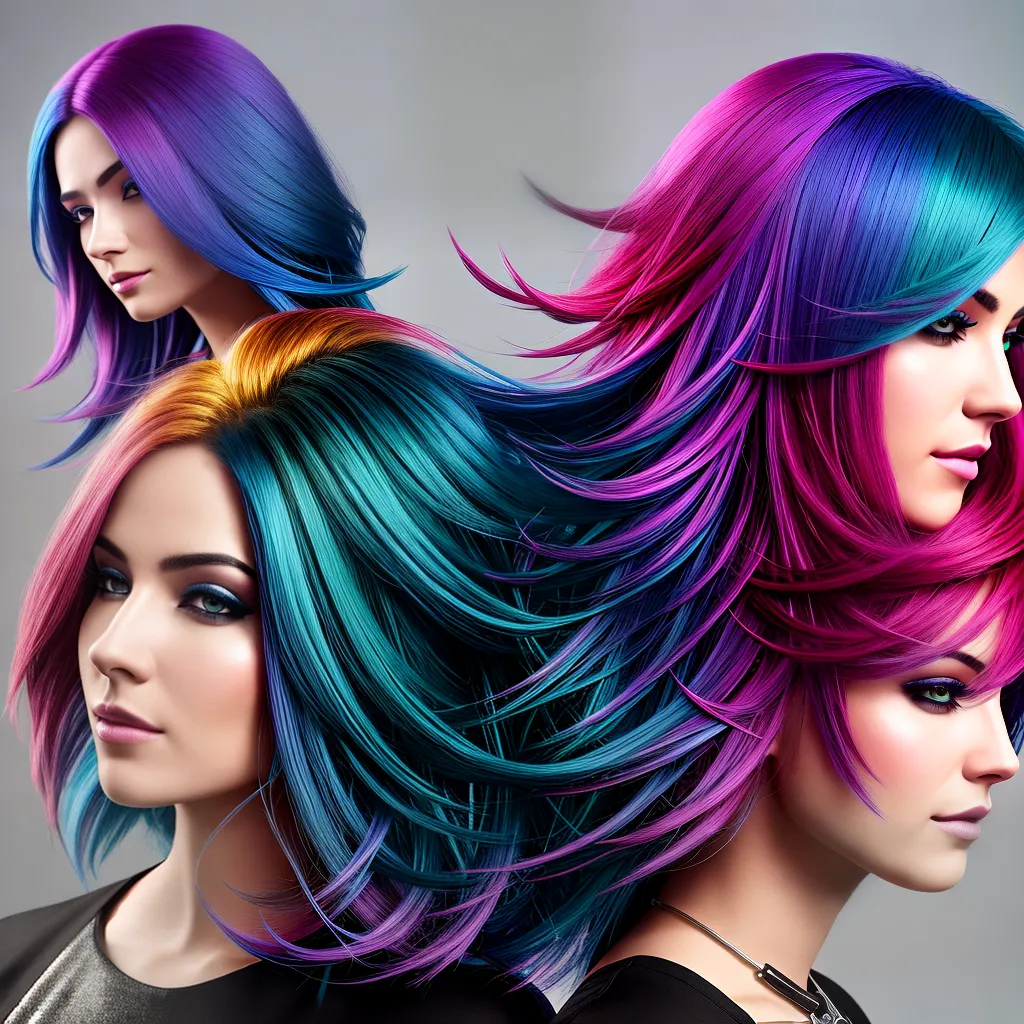 Fotos mudanca cabelo colorido multidao Fotos mudanca cabelo colorido multidao