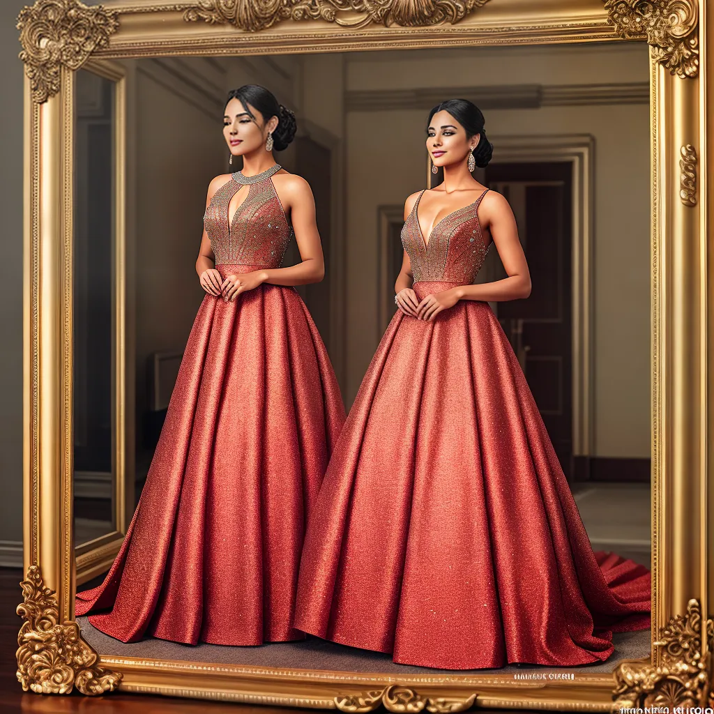 Fotos vestido gala sonho mulher espelho Fotos vestido gala sonho mulher espelho