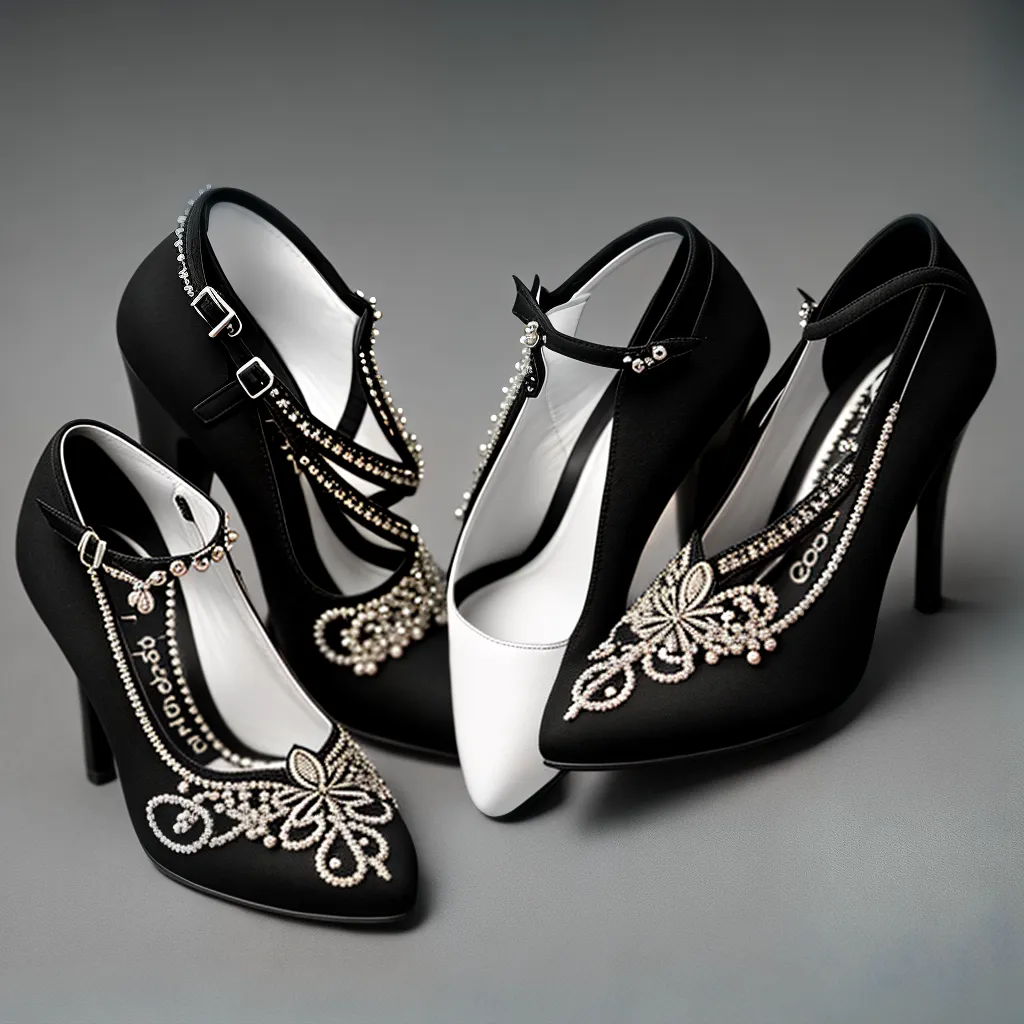 Fotos sapato 1920 elegante beading