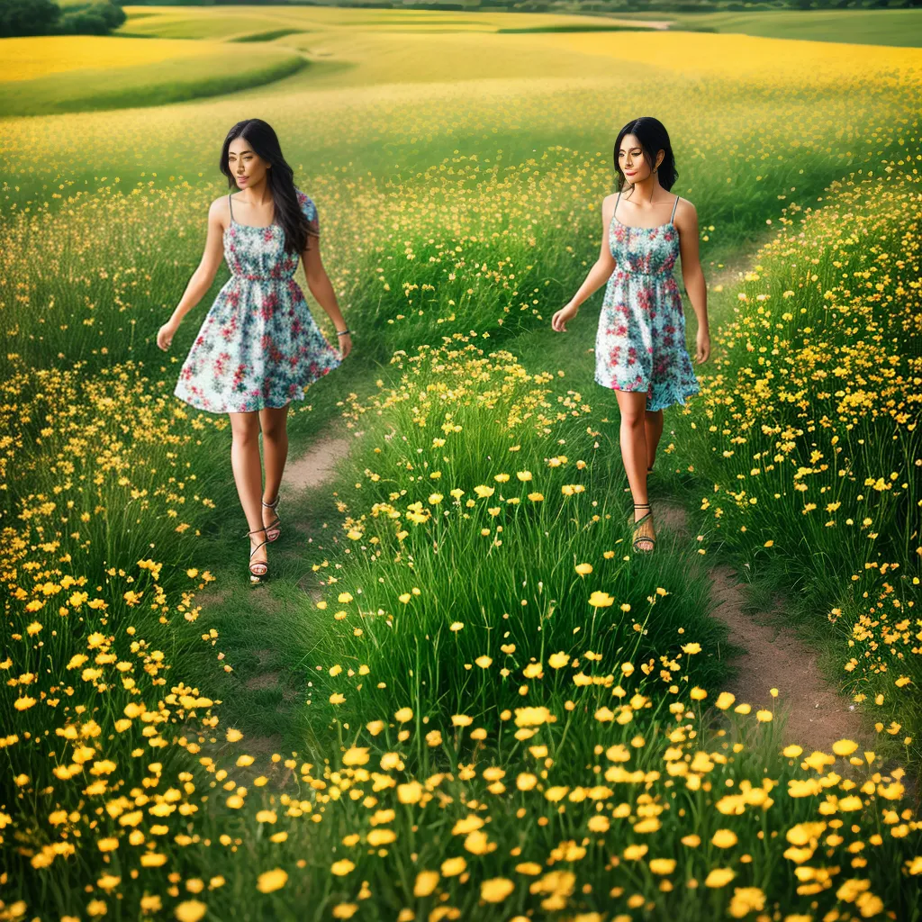 Fotos sandalias florais vestido campo primavera Fotos sandalias florais vestido campo primavera
